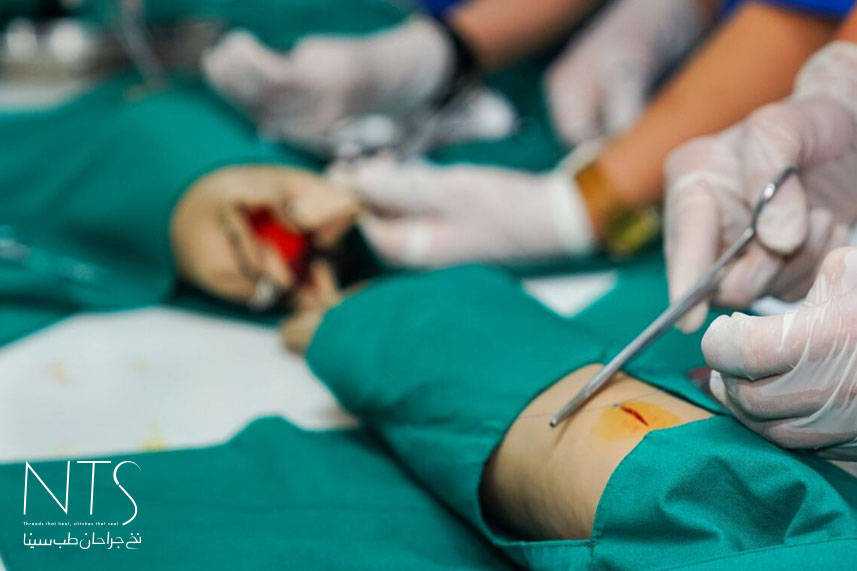 آموزش بخیه زدن